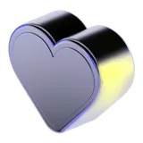 Imagem de um coração em 3D